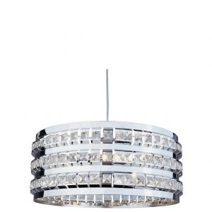 selling 3 light chrome beaded light pendant 5efadef1b5956