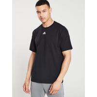 selling 3 stripe centre logo t shirt black 5efb2e700179e