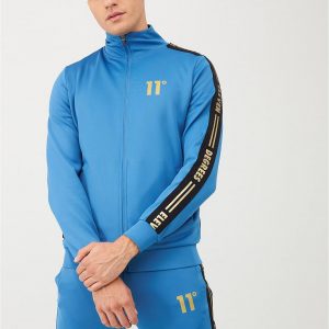 selling asymmetric logo tracksuit top blue 5efb3140508b5