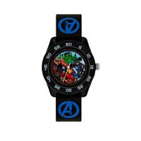 selling avengers printed time teller dial black silicone strap kids watch 5efae266c79f9