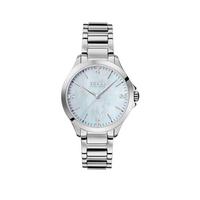 selling boss mother of pearl with gold detail and 8 diamonds dial two tone stainless steel bracelet ladies watch 5ef9bf9087614
