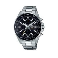 selling casio ediface black and silver chronograph dial stainless steel bracelet mens watch 5efae11da1f3e