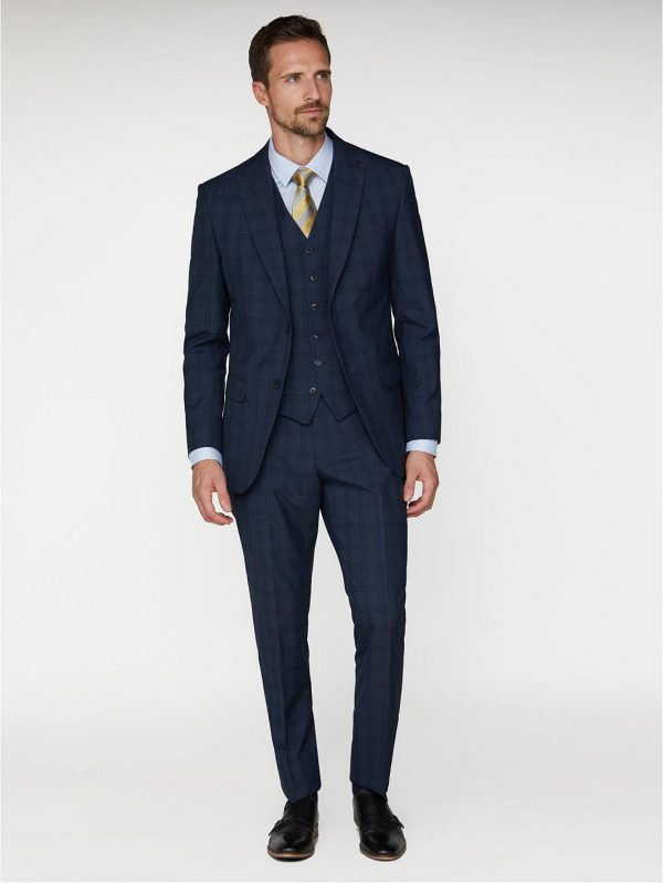 selling check soho suit jacket in modern regular fit blue 5efb339ea2824