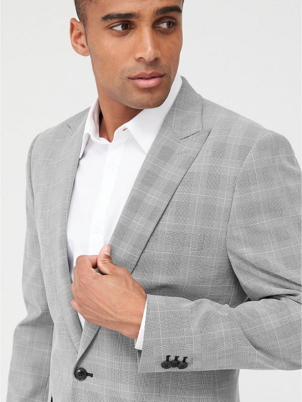 selling check suit jacket grey 5efb2db5930cb