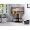 selling chepstow combi 930 tv unit walnut black glass fits up to 65 inch tv 5efadc5455eee
