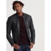 selling city hero leather racer jacket black 5efb30fe78322