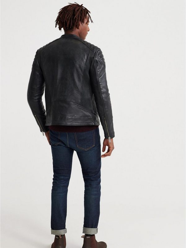 selling city hero leather racer jacket black 5efb3111ad18e