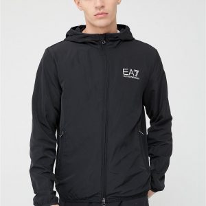 selling core id logo hooded jacket black 5efb3354d30c2