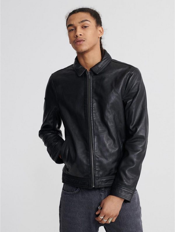 selling curtis light leather jacket black 5efb324488f12