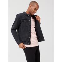 selling denim jacket washed black 5efb2f613520a
