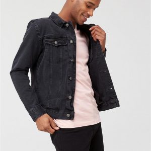 selling denim jacket washed black 5efb2f679fe32