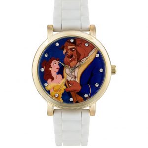 selling disney princess beauty and the beast white strap watch 5efae27eb8323