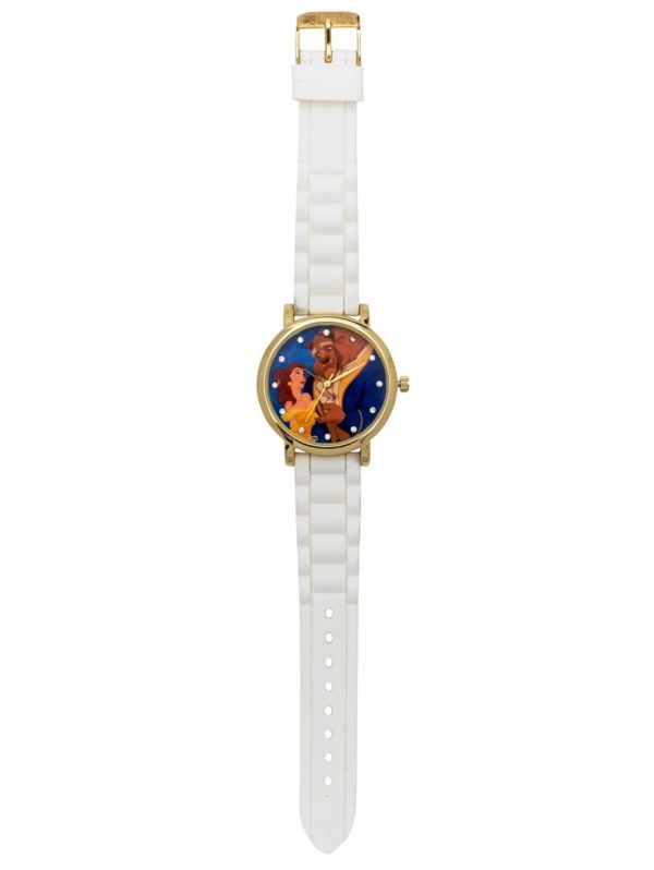 selling disney princess beauty and the beast white strap watch 5efae27f6244c