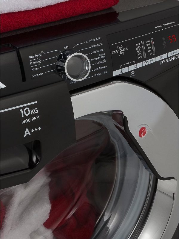 selling dynamic next dxoa410c3b 10kg load 1400 spin washing machine with one touch black chrome 5efacca2783d5