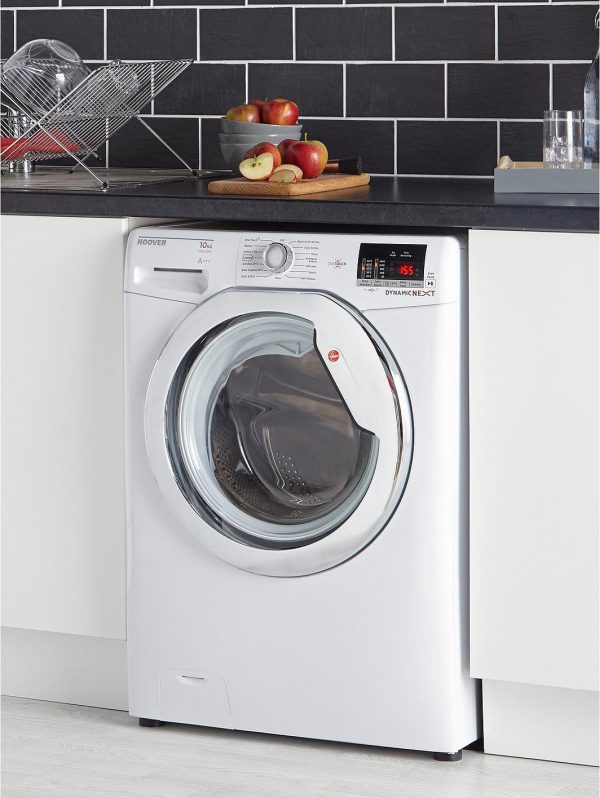 selling dynamic next dxoa610hcw 10kg load 1600 spin washing machine with one touch white chrome 5eface5cd4f30