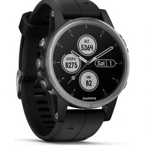 selling fenix 5s plus compact multisport watch with music maps and garmin pay silver with black band 5efae1538faab