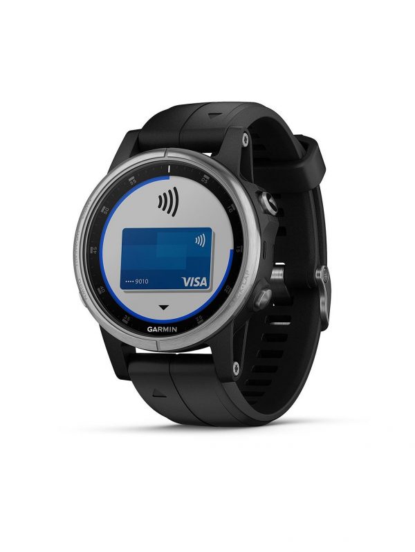 selling fenix 5s plus compact multisport watch with music maps and garmin pay silver with black band 5efae155ca91f