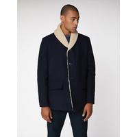 selling heavyweight shawl collar coat navy blue 5efb2ff5cda86