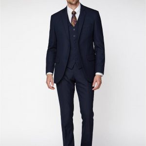 selling jacquard texture soho suit jacket navy 5efb35820352a