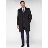 selling jeff banks grey textured overcoat tailored fit 5efb3472ad226