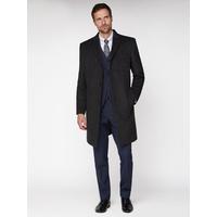 selling jeff banks grey textured overcoat tailored fit 5efb3472ad226