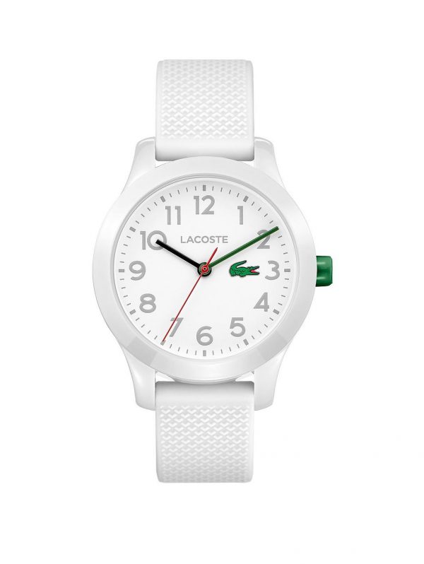 selling lacoste mini me white dial white silicone strap kids watch 5efae30728fbd