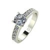 selling lady lynsey 9ct gold 1ct total round brilliant moissanite solitaire ring with stone set shoulders 5ef9bf3b46f21