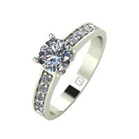 selling lady lynsey 9ct gold 1ct total round brilliant moissanite solitaire ring with stone set shoulders 5ef9bf3b46f21
