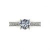 selling lady lynsey 9ct gold 1ct total round brilliant moissanite solitaire ring with stone set shoulders 5ef9bf42aafe8