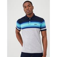 selling malibu stripe polo shirt navy 5ef9dc8ab4dbc