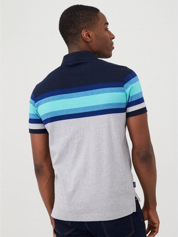 selling malibu stripe polo shirt navy 5ef9dc8f8db17