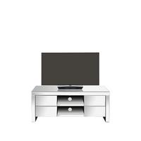 selling monte carlo ready assembled mirrored tv unit fits up to 50 inch tv 5efadbda575ee