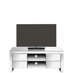 selling monte carlo ready assembled mirrored tv unit fits up to 50 inch tv 5efadbde0dde9