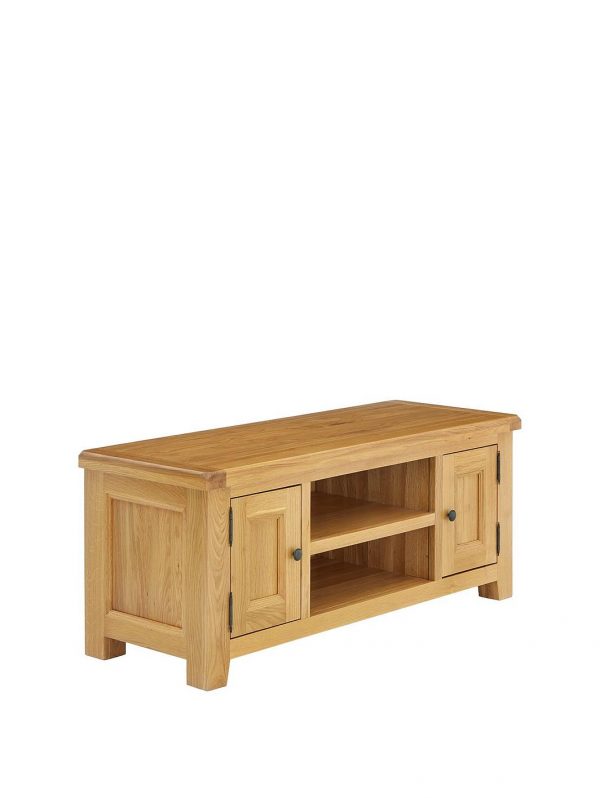 selling oakland ready assembled 100 solid wood large tv unit fits up to 55 inch tv 5efadc065542a