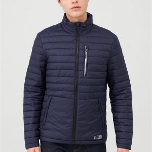 selling packaway fuji padded jacket navy 5efb30ee80083