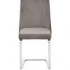 selling pair of alice velvet dining chairs grey chrome 5efada119288b