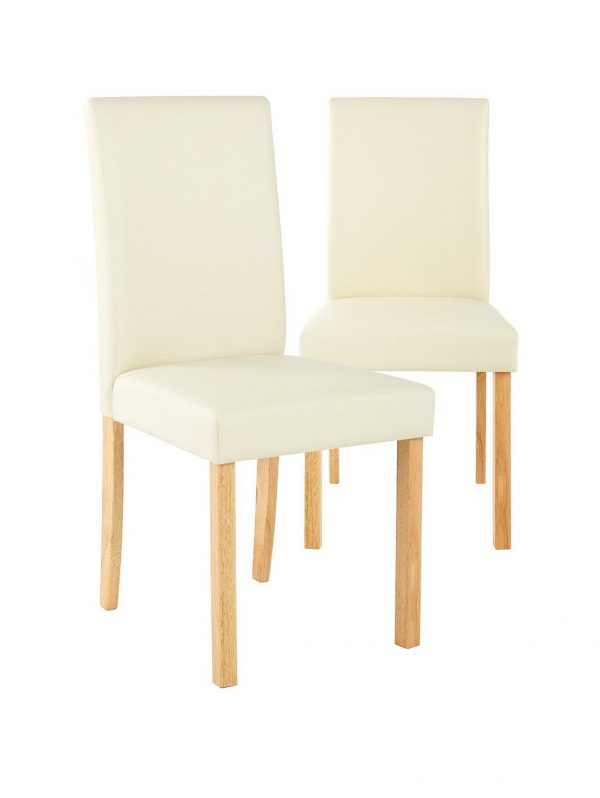 selling pair of lucca faux leather dining chairs 5efad9df68ad8