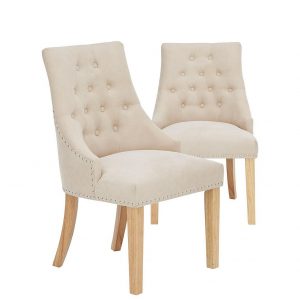 selling pair of warwick fabric dining chairs 5efad9bba905f