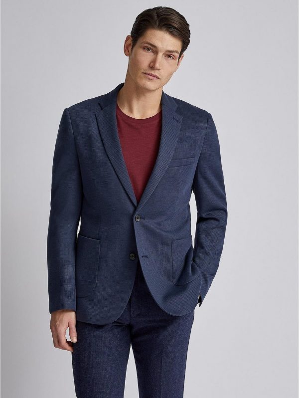 selling pique blazer navy 5efb349874322