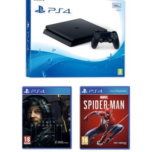 selling ps4 with death stranding and marvels spider man and optional extras 500gb console 5efb0afa94b07
