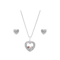 selling simply silver cubic zirconia heart shaker jewellery set 5ef9bf3221a0f