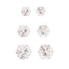 selling sterling silver set of 3mm 4mm and 5mm cubic zirconia studs 5ef9bf4817c9f