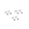 selling sterling silver set of 3mm 4mm and 5mm cubic zirconia studs 5ef9bf4d95e59