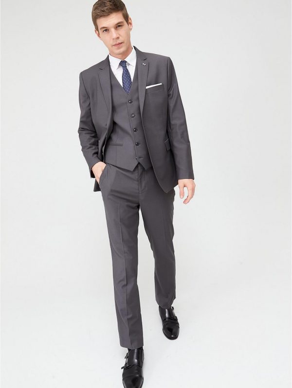 selling stretch regular suit jacket grey 5efb34abbf363