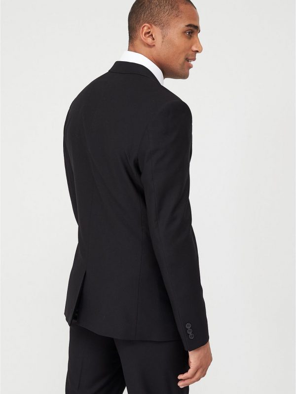 selling stretch slim suit jacket black 5efb2f76bc9bf