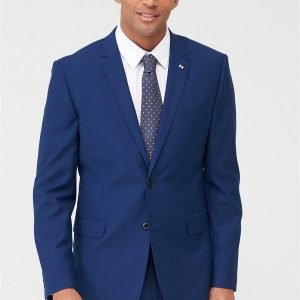 selling stretch slim suit jacket blue 5efb2f83a9e3b