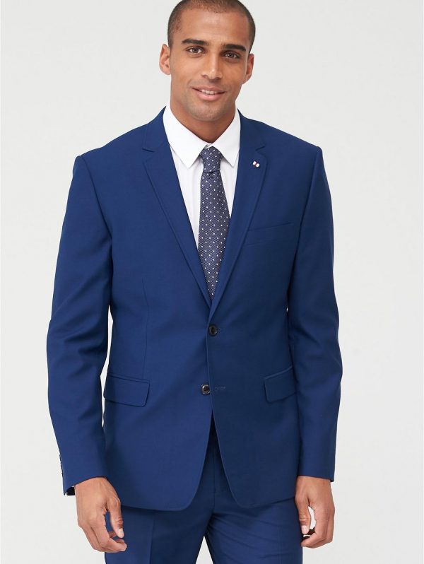 selling stretch slim suit jacket blue 5efb2f83a9e3b