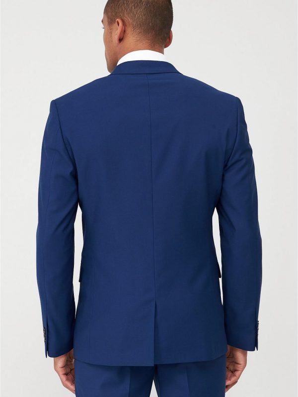 selling stretch slim suit jacket blue 5efb2f847ce3e