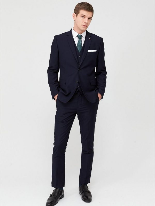 selling stretch slim suit jacket navy 5efb371d81782