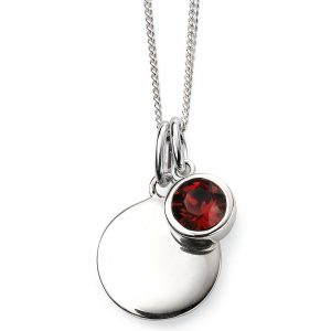 selling swarovski birthstone silver engravable pendant necklace 5ef9bf83820b9
